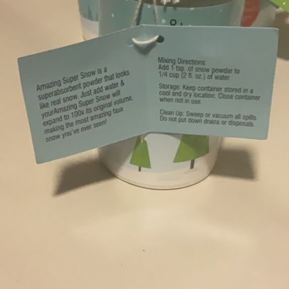 TARGET SNOW POWDER NEW LOT OF 3 CHRISTMAS HOLIDAY BOTTLES DECOR CRAFTS AND MORE - Picture 2 of 2